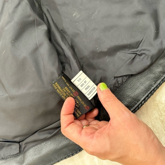 Harley Davidson Womens L Genuine Leather Zip Pocket Vest Biker Motorcycle Vtg - Picture 10 of 15